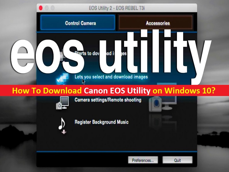 canon eos utility software for mac
